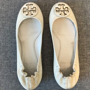 White Tory Burch Flats 7.5M